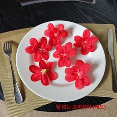 이자카야 인조 일식 원형 초밥 접시 사시미 벚꽃나무, 잎 없는 프래그런트 스노우 오키드 레드
