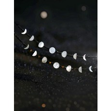 이누야사 사혼의 구슬 목걸이 리우 핑크 캐릭터 코스튬 소품 퓨어블랙 펜타그램 목걸이