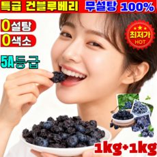 [7일 만에 눈 피로 및 건조 완화 가능]1kg+1kg 프리미엄 건조 블루베리 무설탕 무설탕 건블루베리 100% 건 블루베리, 4개, 100g