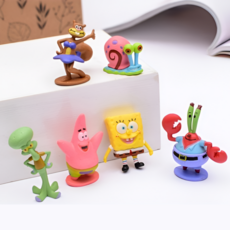 스펀지밥 피규어 6종세트, 1개