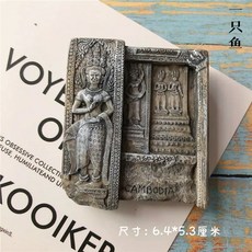 마카오마그넷 마카오기념품 성바울성당 마그네틱 마카오성당 냉장고 세계, Q. 앙코르 와트 벽화 캄아