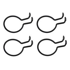 乾衣架浴室廁所置物架掛架壁掛式鋁製 4個入, 黑色的