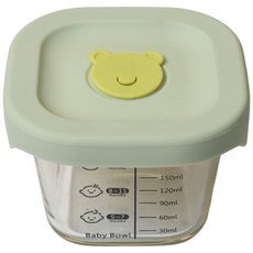 玻璃保鮮盒 高硼硅玻璃盒 副食品分裝保鮮密封盒 寶寶食品分裝盒, 1個