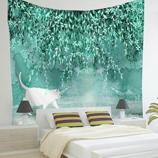 하나세아 패브릭 포스터 53종 패브릭포스터, 푸른잎 고양이