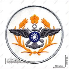 【ARMYGO】國防部圓型章 精緻金屬徽章 愛國紀念收藏 軍事風格配件 展現榮耀與支持, 1個, 不車魔鬼氈