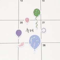 반짝이 스티커 풍선 chl+5579yX