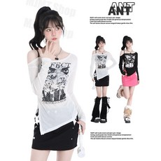 【AT】半透明鏤空防曬罩衫 長袖罩衫 白色露肩一字肩上衣 美式小眾設計感罩衫 夏季女裝, 黑色半透明,S