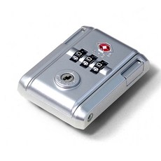 트립앤라인 THCR001 알루미늄프레임 호환 Travel Sentry TSA 잠금장치 007(무광), 1개, 실버무광(WHG)
