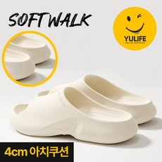 YULIFE 거실실내화 여성 남성 실내 슬리퍼 4CM