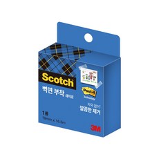 3M 벽면 부착 테이프 리필 183R 19mmx16.5m, 10개