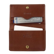 Tony Perotti 남성 및 여성용 이탈리아 가죽 명함 홀더 - 친환경 베지터블 태닝 풀 그레인 지갑 이탈리아산 코냑. 109524