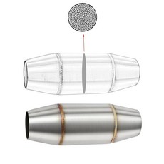 미국출고 아마존4.5+ 189406 배기 파이프 공진기 배플 머플러 DB 킬러 조용한 미드 확장 챔버 소음기 소음 제거기 탈취기 오토바이 ATV UTV 고 카트(A), B