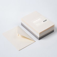 PaperPhant 프레스티지 양면 텍스처 두꺼운(200g) 가로형 봉투(165x115mm), 1팩, 5컬러 30매입 1팩, 5컬러 30매입