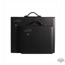 콩킹팜 아톰 PF303 손잡이 A4 브리핑화일 20매 블랙 (가로형) 작품집