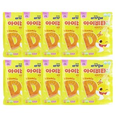 핑크퐁 아기상어 아이비타D+아연 48g, 40정, 10개