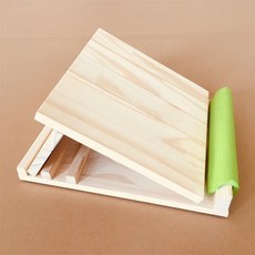 단단한 용품 헬스 스텐딩 휴대용 보드 크로스핏 접이식 원목 스트레칭 경사대 지압 마사지, a3단 플랫 무페인트