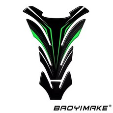 오토바이 슬립 오일 탱크 패드 측면 무릎 보호대 데칼 스티커, 1개, 10. 22 green