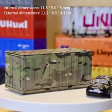 새로운 컨테이너 미니 철제 박스 소형 모델 수납 창의적인 데스크탑 장식 랙 다기능 금속, 01 11.5x5x5.4cm, 16 A17