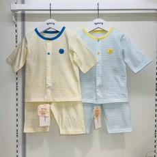 아가방(야탑점) 귀여운 여름 7부내의입니다~ 90사이즈 부터는 어깨 단추로 변경됩니다~