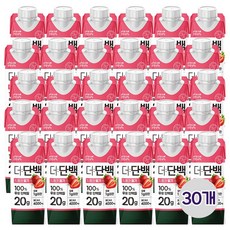 빙그레 더단백 딸기맛 완전 단백질 드링크, 250ml, 30개