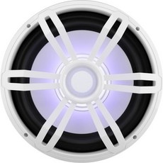 서브우퍼 파일 12인치 슬림 마린 500W 4옴 방수 자동차 부품 스피커 시스템 고무 엣지가 있는 로우 프로파일 PP 콘 50온스 자석 2.5인치 보이스 코일 RGB 조명 보트, White_12 Inch, 12 Inch, 1개
