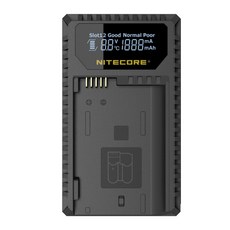 NITECORE UNK1 雙槽充電器 5V2A USB 雙充座 ENEL14 ENEL15 公司貨 王冠, 1個