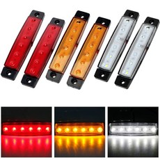 자동차 화물차 차폭등 LED 차폭등 12V 24V 램프 전구 미등 트럭 탑차, 1개, LED 차폭등-12V/24V (YELLOW)