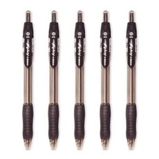 동아 애니볼 501 노크식 볼펜, 5개, 1.6mm-검정