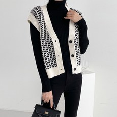 Funny girls V領針織背心_1205