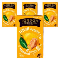 London Fruit & Herb 레몬 진저티, 4개, 2g, 20개입
