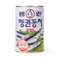 펭귄 꽁치보일드 통조림, 400g, 27개