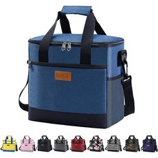 IKNOE 보온 보냉이 한번에 가능한 숄더 핸들 다용도 가방, 15L, Navy Blue