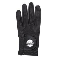 링스 골프 남성 양피 한손 골프장갑 L11C3GV831, 블랙