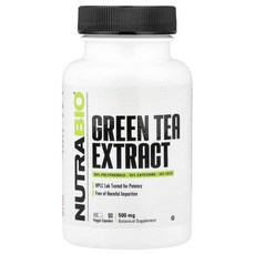 뉴트라바이오랩스 녹차 추출물 Green Tea Extract 500mg 베지캡슐 90정, 1개