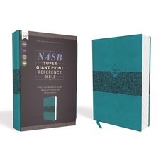 (영문도서) Nasb Super Giant Print Reference Bible Leathersoft Teal Red Letter Edition 1995 Text Comfort P... Imitation Leather, Zondervan