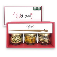 길은꽃차 메리골드 8g + 벚꽃 4g + 아카시아 5g + 차집게 + 쇼핑백 선물세트, 메리골드8g/벚꽃4g/아카시아5g/차집게/쇼핑백, 1세트