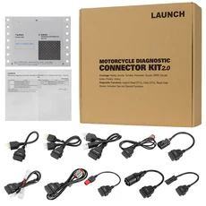 Harley Honda Yamaha Kawasaki BMW Suzuki Ducati Polaris Victory용 LAUNCH 오토바이 진단 커넥터 키트 20, 01 Motorcycle Connector