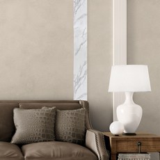 무광 화이트 마블 띠벽지 고급 대리석 포인트 데코 시트