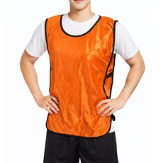 성인 축구 풋살 팀조끼 체육대회 조끼 오렌지