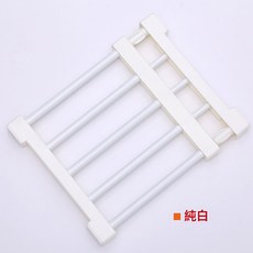 可伸縮調節衛生間收納整理架免釘免打孔衣櫃分層隔板廚房置物架, 1個, 純白