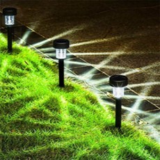 LED 태양광 정원등 백색 10개입 야외조명 정원가로등