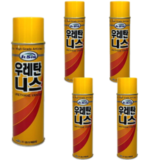 우레탄 니스 스프레이 뿌리는 니스광택제, 5개