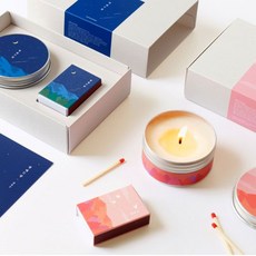 한국문학 캔들+성냥 기프트 세트 (별헤는밤/산유화), 산유화, 1개, 개당 중량, 향