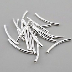 비즈톡 [SVP-92-02]실버파이프 실버925 민자파이프 2x25mm (내경1.4mm)