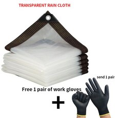 PE 투명 방수 플라스틱 막 정원 발코니 온실 다육 식물 0.32MM, 2x8m, 1) Tarp