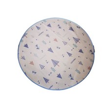 실내 키즈텐트 접이식 원형 텐트 키즈 장난감 대형 유아텐트 놀이방 플레이하우스 어린이텐트, 둥근 아이스 실크 매트 매트 (매트만  텐트 포함 안