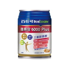 百仕可 復易佳6000Plus營養素 24罐/箱 高含量麩醯胺酸 關鍵蛋白質, 250ml, 24個