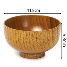 日式痠棗木碗 兒童家用 宝宝嬰兒 複古實木小飯碗 木質餐具 木頭碗, 1個