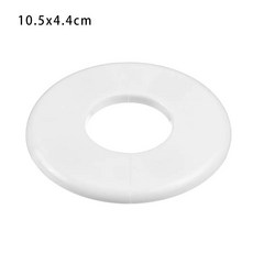 플랜지 커버 수도꼭지 장식 플라스틱 에어컨 구멍 파이프 벽, 10.5x4.4cm, 1개