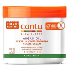 Cantu 아르간 오일 리브인 컨디셔닝 리페어 크림 473.2ml (16온스), 453g
